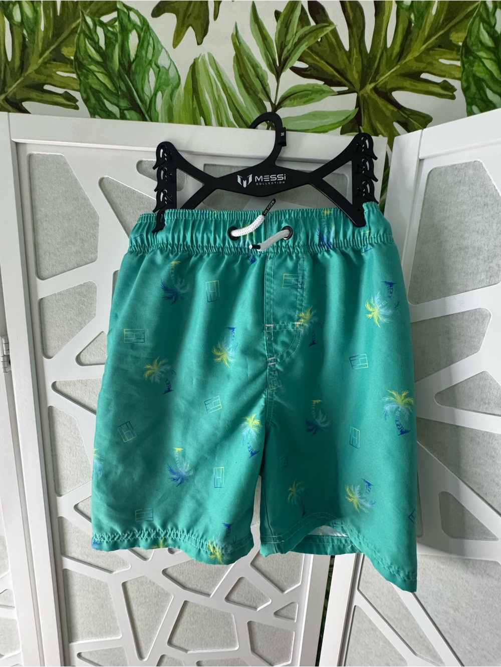 Tommy Hilfiger Teal and Navy Swim Shorts